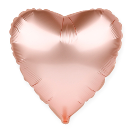 Купить Шар (18''/46 см) Сердце, Розовое Золото, Flexmetal, 5 шт.