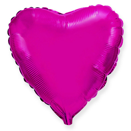 Купить Шар (32''/81 см) Сердце, Пурпурный, 5 шт.